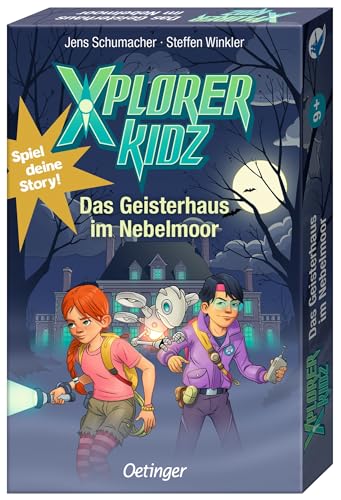 Oetinger, Xplorer Kidz, Das Geisterhaus im Nebelmoor, Kartenspiel, Adventure Rätsel-Spiel ab 9, Escape-Room-Spielen, ab 1 Spieler von Oetinger