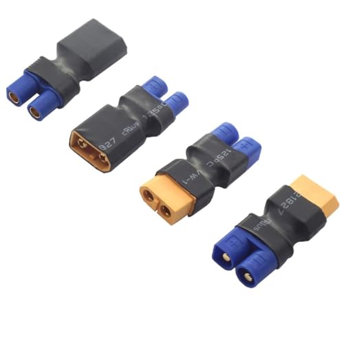 Oeudire 2 Paar RC XT60 zu EC3 Stecker Weiblich Männlich Adapter Stecker for RC FPV Drone Auto Lipo NiMH Batterie Ladegerät ESC von Oeudire