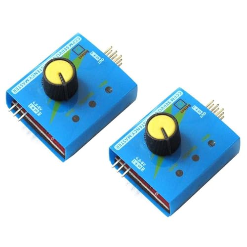 Oeudire 2 Pack 3CH 4.8-6V Servo Tester CCPM Consistency Master Checker with Reverse Connection Protection,RC ECS Motor Tester Server Test Servo Centering Tool von Oeudire