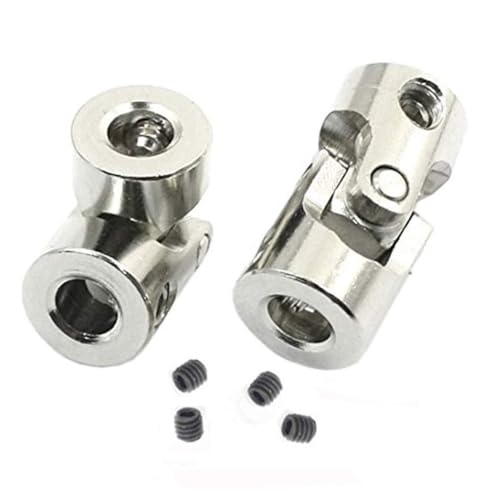 Oeudire 2 Pack Universal Joint Shaft Coupler Coupling Steering Connector for RC Car Crawler Boat,4mm to 3.175mm von Oeudire