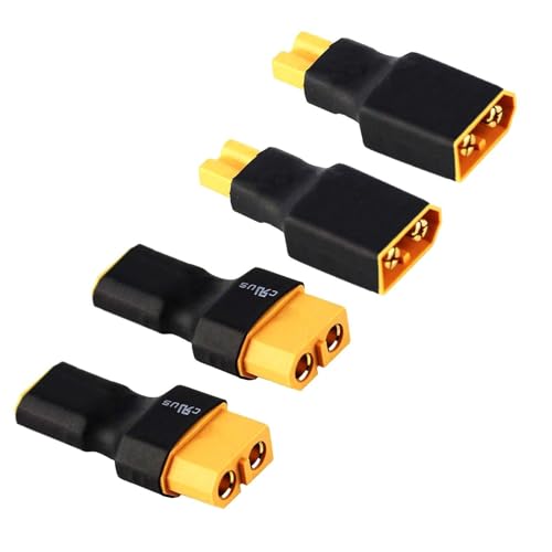 Oeudire 2Pair RC XT30 to XT60 Plug Female Male Adapter Connector for RC FPV Drone Car Lipo NiMH Battery Charger ESC von Oeudire