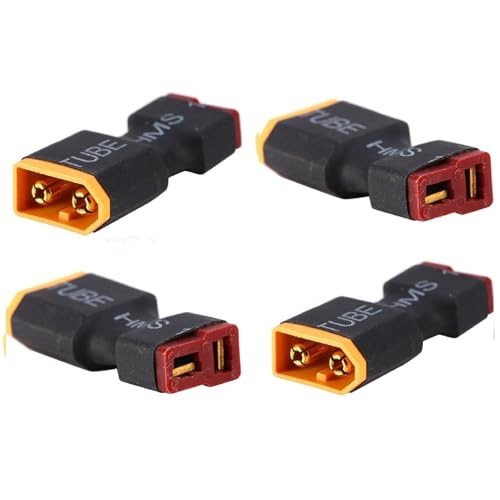 Oeudire 4PCS XT60 Male to Deans T Plug Female Connector Adapter RC Car Boat Drone LiPo NiMH Battery ESC Connector Adapters von Oeudire