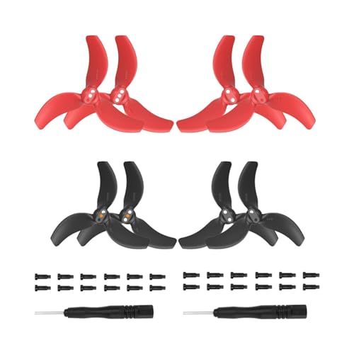 Oeudire 4pairs Avata 2 Prop 3032S Propellers for Avata 2 Drone(Black+red) von Oeudire