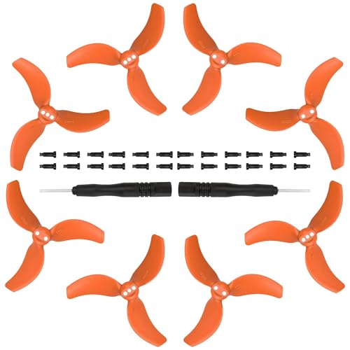 Oeudire 8Pcs Avata 2 Propellers Replacement Prop 3032S Low Noise Wings for Avata 2 Drone Accessories Black Tips(Orange) von Oeudire