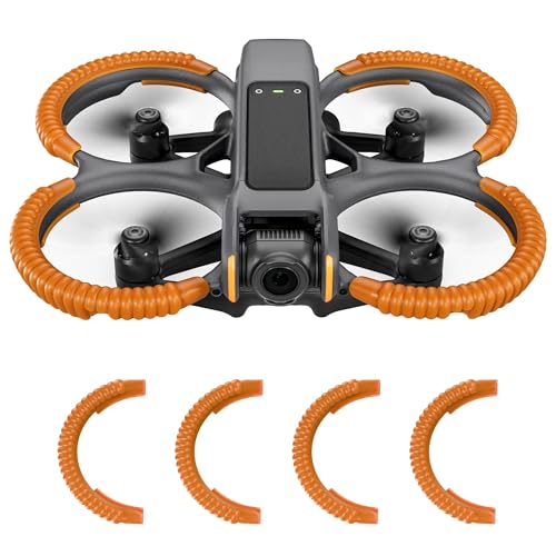 Oeudire Avata 2 Propeller Guard Protector for Avata 2 Drone Protective Bumper Anti-Collision Shockproof Prop Protector for Avata 2 Fly More Combo Accessories(Orange) von Oeudire