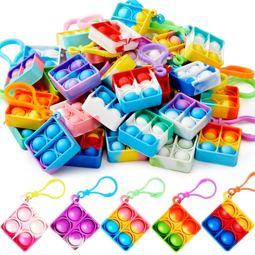 Quadratischer Pop-Fidget-Schlüsselanhänger, 30er-Pack, Pop-Fidget-Spielzeug, Partygeschenke for Kinder von 4–8, 8–12 Jahren, Goodie-Bag-Füller, Schülergeschenke for Jahresende, Klassenzimmerpreise, se Quadratischer Pop-Fidget-Schlüsselanhänger, 30er-Pack, Pop-Fidget-Spielzeug, Partygeschenke for Kinder von 4–8, 8–12 Jahren, Goodie-Bag-Füller, Schülergeschenke for Jahresende, Klassenzimmerpreise, se von Oeudire