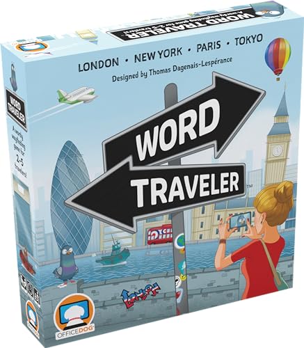 Word Traveler Brettspiel - Aufregendes Wegfindungsabenteuer! Kooperatives Familienspiel für Kinder und Erwachsene, ab 10 Jahren, 2-5 Spieler, 30-45 Minuten Spielzeit, hergestellt von Office Dog von Office Dog