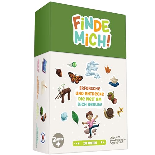 Finde Mich! Im Freien – Das Bildungs- und Unterhaltungskartenspiel, von Eltern Empfohlen – Für Kinder von 2 bis 6 Jahren – Gesellschaftsspiel für Kinder, Montessori-Spielzeug, Geschenk für Kinder von Oh Happy Games