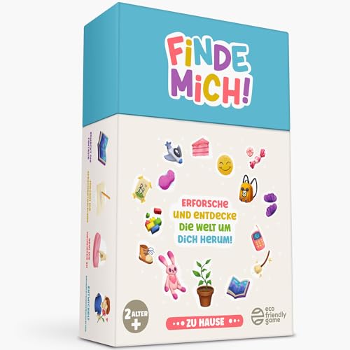 Finde Mich! Zu Hause – Das Bildungs- und Unterhaltungskartenspiel, von Eltern Empfohlen – Für Kinder von 2 bis 6 Jahren – Gesellschaftsspiel für Kinder, Montessori-Spielzeug, Geschenk für Kinder von Oh Happy Games