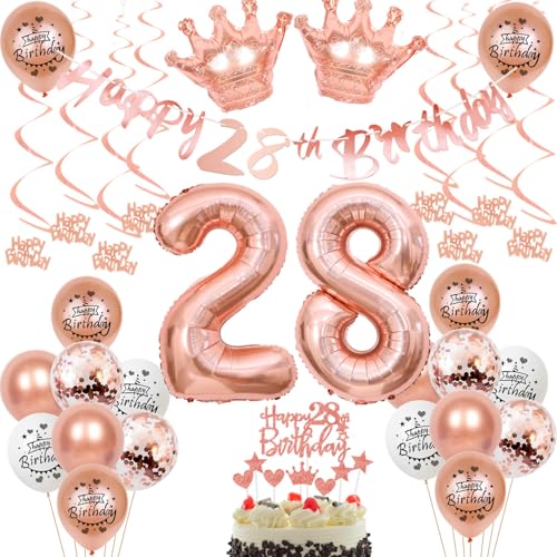 28 Jahr Geburtstag Frauen Deko 28. Geburtstag Frauen Rosegold Tortendeko 28 Luftballon 28 Jahr Frauen 28 Geburtstagsdeko Rosegold 28 Dekoration 28 Jahr Geburtstag Frauen Deko 28. Geburtstag Frauen Rosegold Tortendeko 28 Luftballon 28 Jahr Frauen 28 Geburtstagsdeko Rosegold 28 Dekoration von Ohaoduo