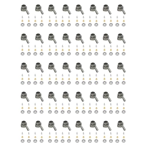 Ohewiiuk 20Satz Metalllenkbecher Turn Cup Kit für C14 C24 C34 C44 B14 B1 B16 B24 B36 MN D90 D91 MN99S RC Autoteile, von Ohewiiuk