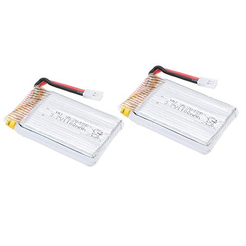 Ohewiiuk 2X 3.7V 1100mah Verbesserte Lipo Batterie FÜR X5SC X5SW Quadcopter Drohne von Ohewiiuk