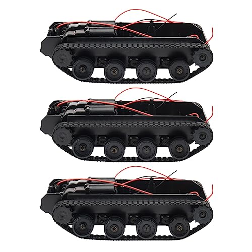 Ohewiiuk 3X Rc Tank Smart Roboter Tank Auto Chassis Kit Gummiraupenkette für 130 Motor DIY Roboter Spielzeug für Kinder von Ohewiiuk