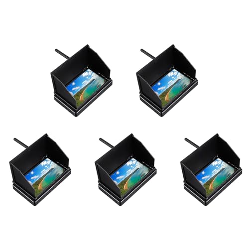 Ohewiiuk 5X 5,8G 48CH 4,3 LCD 480X272 16:9 NTSC/PAL FPV-Monitor, Automatische Suche mit Integriertem OSD- für RC-Drohne von Ohewiiuk