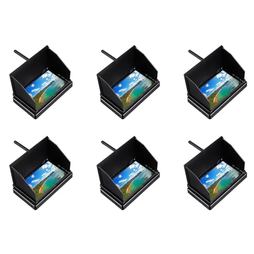 Ohewiiuk 6X 5,8G 48CH 4,3 LCD 480X272 16:9 NTSC/PAL FPV-Monitor, Automatische Suche mit Integriertem OSD- für RC-Drohne von Ohewiiuk