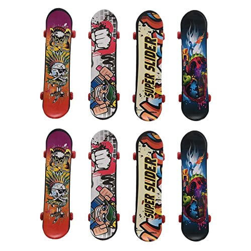 Ohewiiuk Mini 8Er Pack Griffbrett für Truck Skateboard Spielzeug Geschenk Kinder Kinder Geschenk 95mm von Ohewiiuk