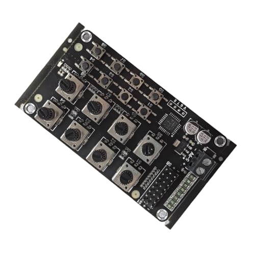 Ohulelks 8-Wege-Drehknopf-Servotreiber-Controller-Platine, Überstromschutz, Servotester für DIY-Roboterarmteil von Ohulelks