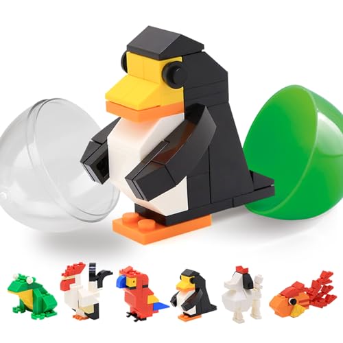 Oichy Animal Gashapon Bauspielzeug DIY 12-in-1 Mini-Tierbaustein-Set Niedliche Gacha-Stein-Sets für Jungen und Mädchen (Durchschnittlich 36 Stück) von Oichy