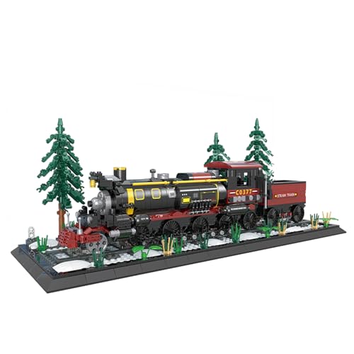 Oichy Zugbausteine, Lokomotive Zug Modellbauset für Erwachsene Kinder Dampfzüge Display Kit für Geschenk und Sammlung Oichy Zugbausteine, Lokomotive Zug Modellbauset für Erwachsene Kinder Dampfzüge Display Kit für Geschenk und Sammlung von Oichy