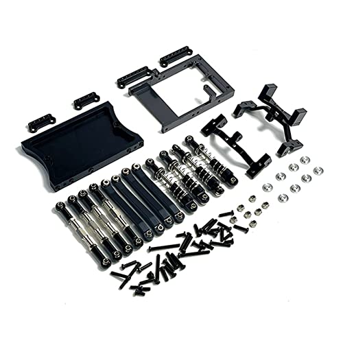 Oikabio Für MN D90 MN98 MN99S Metall Chassis Link Rod Servo Mount Beam Set 1/12 RC Car Upgrade Parts, Schwarz von Oikabio