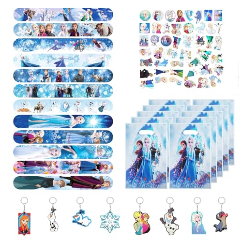 Oirigaga Mitgebsel Kindergeburtstag Gastgeschenke, 80pcs Eiskönigin Mitbringsel Set mit Schnapparmbänder Schlüsselanhänger Geschenktüten Stickers, Geburtstag Party Klein Geschenke Give Aways Mädchen Oirigaga Mitgebsel Kindergeburtstag Gastgeschenke, 80pcs Eiskönigin Mitbringsel Set mit Schnapparmbänder Schlüsselanhänger Geschenktüten Stickers, Geburtstag Party Klein Geschenke Give Aways Mädchen von Oirigaga