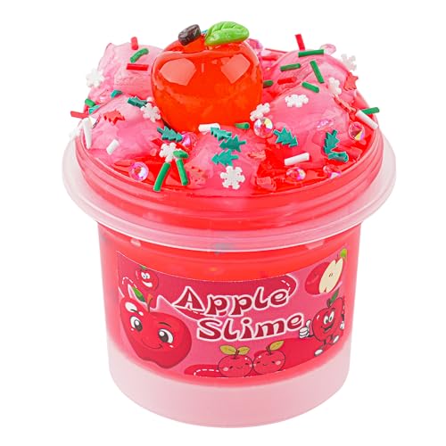 Rot Clear Slime, Crunchy Schleim für Kinder, Slime-Partygeschenke für Mädchen und Jungen im Alter von 8–12 Jahren, Sensorisches Schleim Spielzeug, Weihnachts und Hallowmas Geschenk von Okaybee