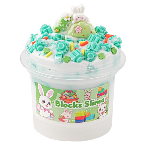 Bunny Green Block Bead Slime von Okaybee