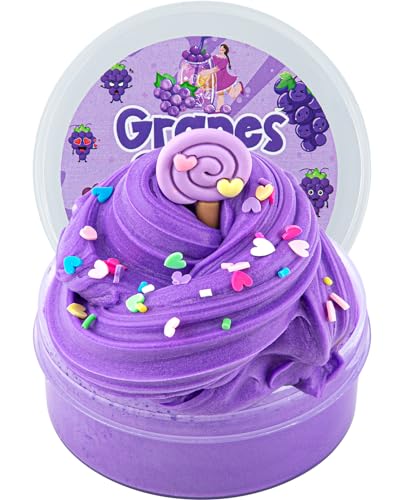 Purple Candy Butter Slime, Nach Trauben Duftender Schleim für Kinder, Slime Partygeschenke, Geburtstagsgeschenk, Hallowmas-Geschenk, Schleim Spielzeug für Mädchen und Jungen im Alter von 8–12 Jahren von Okaybee