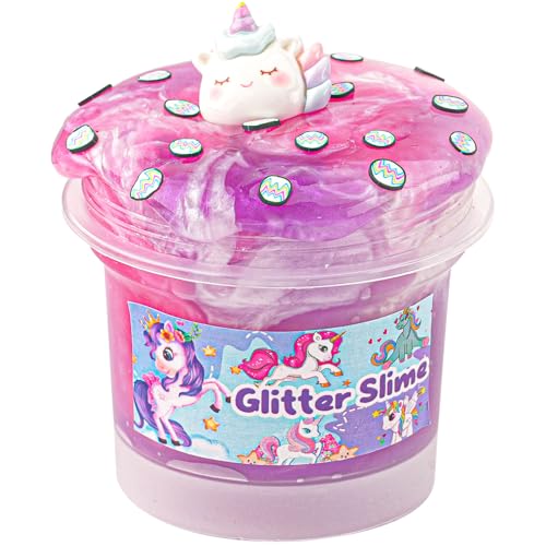 Rosa & Lila Glitter Water Slime, Nicht Klebriger Jelly Slime, Sensorisches Schleim Spielzeug für Kinder, Ostern Halloween Weihnachten Schleim Geschenke für Mädchen und Geschenke von Okaybee