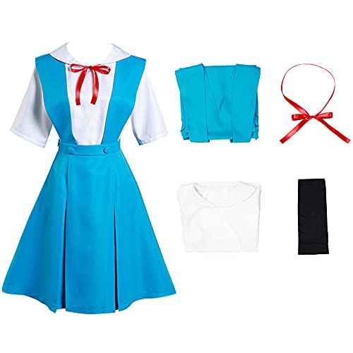 Anime Ayanami Rei Cosplay Kostüm Uniform Rock (2XL) von Okazaki