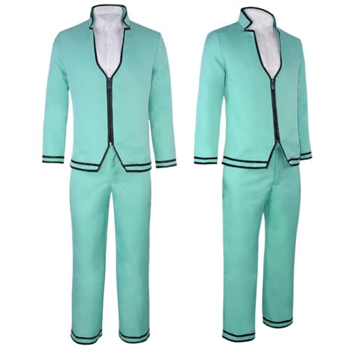 The Disastrous Life of Saiki K Cosplay Kostüm Schuluniform Anzug Komplettes Set Halloween Outfit (XS, Saiki Kusuo) von Okazaki