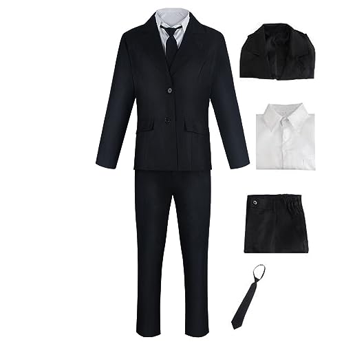 Unisex Kettensäge Mann Cosplay Kostüm Uniform Outfit Halloween Dress Up (aki Hayakawa, 2XL) von Okazaki