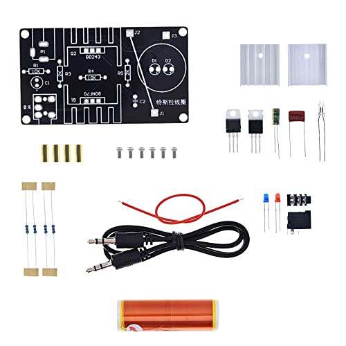 Okeeyseda 1 Set Mini Spule Satz 15W Mini Musik Spule Plasma Lautsprecher Drahtloses ÜBertragungsmodell DC 15-24V DIY SäTze von Okeeyseda