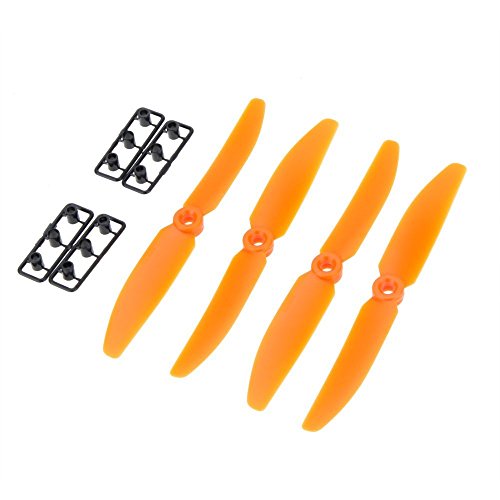 Oladfiop 2 Paar 5030 Propeller 5 * 3 2-Blatt Props CW/CCW Fuer QAV250 C250 H250 Quadcopter(Orange) von Oladfiop