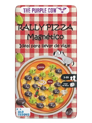 Old Teddys / The Purple Cow 6770 – to GO – Rally Pizza, magnetisches Reisespiel, über 5 Jahre von Old Teddys