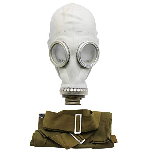 OldShop Gasmaske GP5 Set - Sowjetische Militär Gasmaske Replica Sammlerstück Set W/ Maske, Tasche - authentischer Look & Verschiedene Größen erhältlich (S, Grau) von OldShop