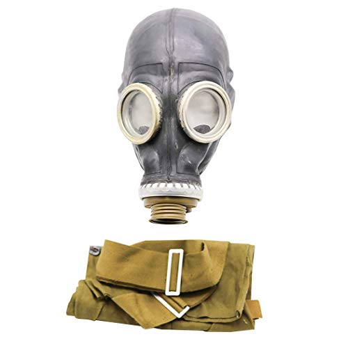 OldShop Gasmaske GP5 Set – sowjetisch-russische Militär-Gasmaske, Replika, Sammlerstück-Set mit Maske und Tasche, authentischer Look, mehrere Farben: schwarz, Größe: XS (0Y) von OldShop