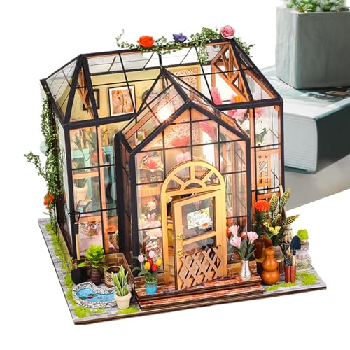 Miniatur Puppenhaus Bausatz | 3D Mini Gewächshaus Modellbausatz | Deko Anzeige für Schlafzimmer Zimmer Teenager Weihnachten Halloween BücherBibliothek Projekte Miniatur Puppenhaus Bausatz | 3D Mini Gewächshaus Modellbausatz | Deko Anzeige für Schlafzimmer Zimmer Teenager Weihnachten Halloween BücherBibliothek Projekte von Oldmoom