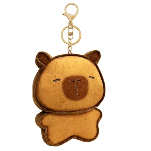 Oldmoom Capybara Plüschpuppe, Capybara gefülltes Kissen | Cartoon Toast Capybara Stuffed Decor | Schönes Aussehen Plüsch Tierspielzeug für Kinderzimmer, Auto, Schlafzimmer, Couch, Wohnzimmer von Oldmoom