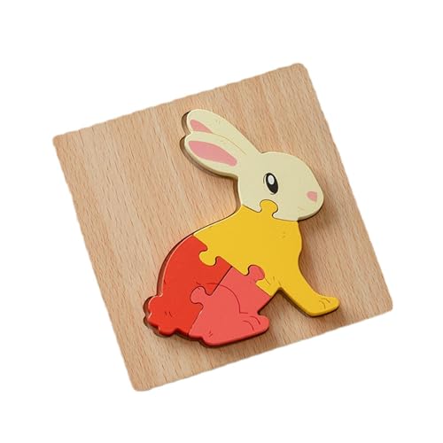 Oldmoom Holzpuzzles für Kleinkinder,Puzzles für Kleinkinder - Tierische 3D-Puzzles | Feinmotorik-Lernen, Spielzeug, pädagogisches Lernspielzeug für Kinder für Kleinkinder von 1–3 Jahren, Geschenke, von Oldmoom