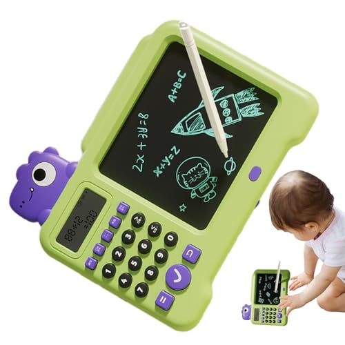 Oldmoom LCD-Schreibtablett für Kinder, Handschriftspielzeug für Kinder - Kinder 2-in-1-Schreibtablett LCD-Elektrospielzeug - National Learning Zeichenblock, Lernspielzeug, löschbares Kritzelbrett für von Oldmoom