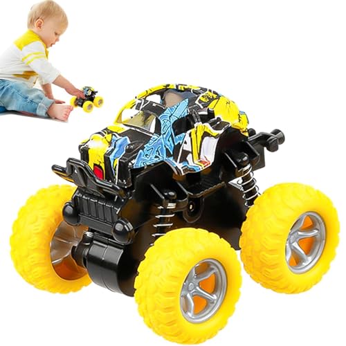 Oldmoom Push-and-Go-Stunt-Auto, Trägheitsauto-Spielzeug,Kinderspielzeugauto - Reibungsbetriebenes Autospielzeug für Kinder, Spielzeug für, Stuntauto-Modellspielzeug für Zuhause, Kindergarten, Schule von Oldmoom