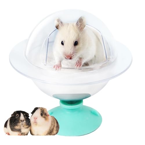 Oldmoom Sandbadebox für Hamster,Hamster Sandbadebox,Duschraum Badeschüssel Katzentoilette Sandbad | Relax House Small Animal Habitat Badehaus für Rennmaus Syrischer Hamster von Oldmoom