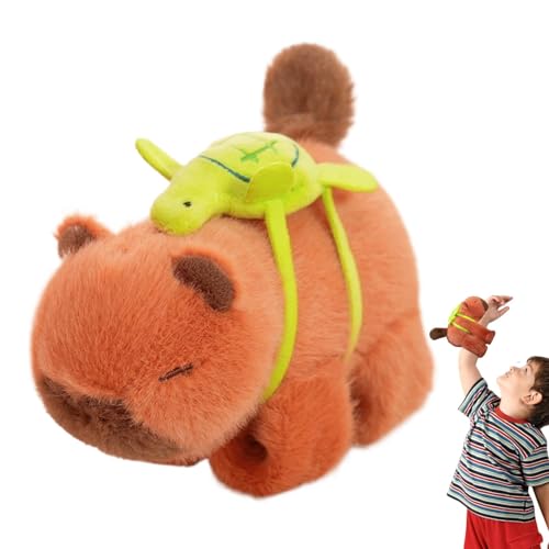 Oldmoom Slap -Armband gefülltes Tier, gefüllte Slap -Armband - Kinder Cartoon Capybara Form Slap Armband,Armbandband Toy Boys Mädchen Erwachsene Tier Hugger Dekorative zum Geburtstag, Kindertag von Oldmoom