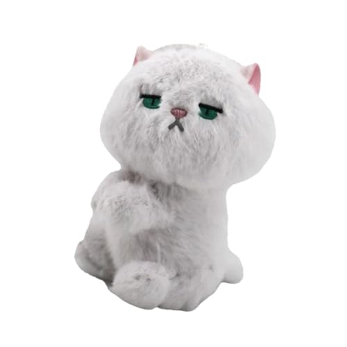 Oldmoom Stuffed Cat Plush | Cat Plush Cute Stuffed Animals Cat | Plush Cat Pendant Cat Decorations Cat Plush Clip for Kids Birthday Curtains Backpacks Women von Oldmoom