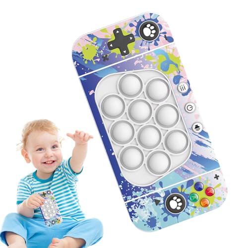 Pop Push Game Toy, Pop Game Light Up | Spielzeugspielmaschine | 4 Modi leuchten Pop -Controller -Elektrospielzeug für Osterkorb Stuffers Klassenzimmer Belohnungen von Oldmoom