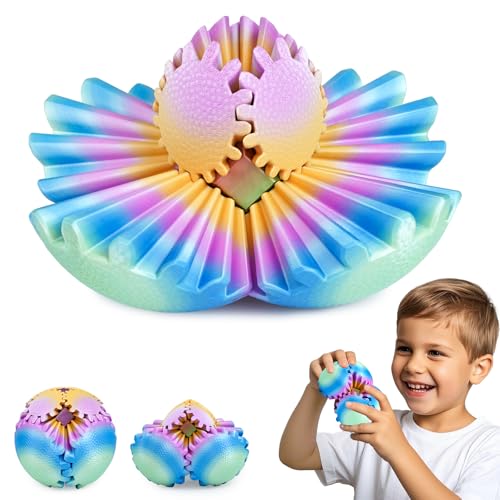 Gear Ball Fidget Spielzeug für Kinder Erwachsene 3D Gedruckt Stressabbau Zahnrad Kugel Büro Weihnachten Ostergeschenke Geburtstagsgeschenke Sensorisches Spielzeug（Tropenbrise，6cm） von Olee Odee