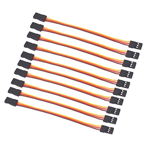 OliRC 10 St. Männlichen zu Männlichen 10cm Servo Verlängerungs Kabel 26awg 30cores Kabel für KK MWC Eagle Control Board (C58-10) von OliRC