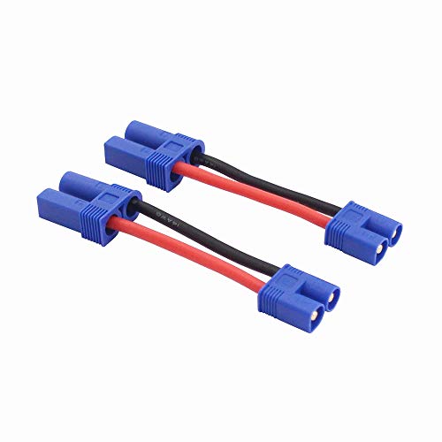 OliRC 2 St. Männlichen EC3 zu Weiblich EC5 Verbinder Adapter mit 14awg 5cm Draht(C110-2) von OliRC