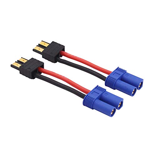 OliRC 2 St. Männlichen TRX zu Weiblich EC5 Verbinder Adapter mit 14awg 5cm Draht(C114-2) von OliRC